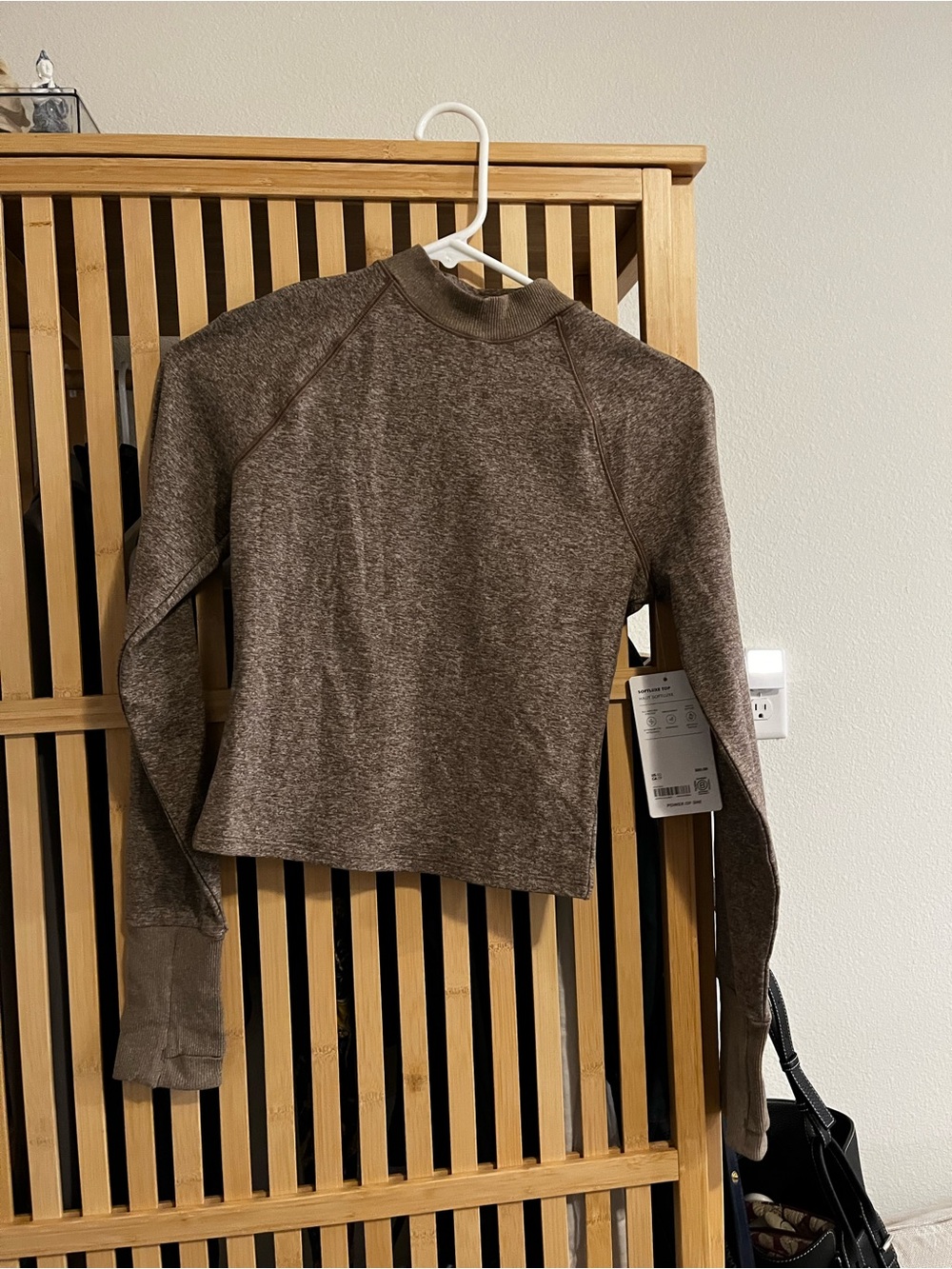 Athleta softlyxe top Brown Long Sleeve Pullover